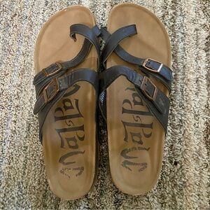 Target Black and Brown Buckle Sandals (5)